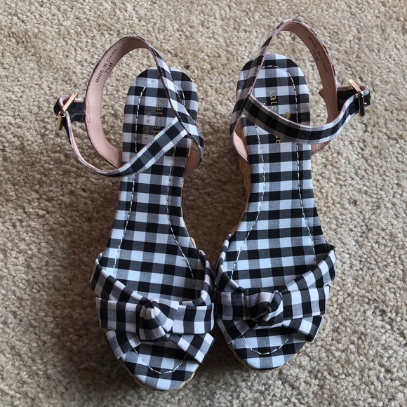 ⚡️New! Kate Spade Tilly Gingham Wedge sandal-7.5 - Picture 5 of 8
